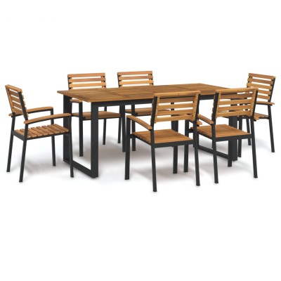 Garden dining set, 7...