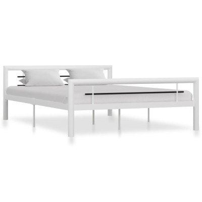 Bed frame, white and black,...