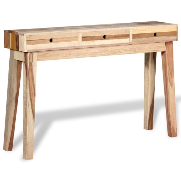 Console table, massif of recycled wood