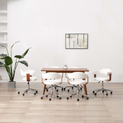 Dining room chairs, 6 pcs.,...