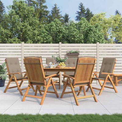 Reclining garden chairs...