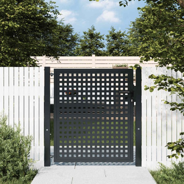 Garden gate, anthracite color, 100x100 cm, steel