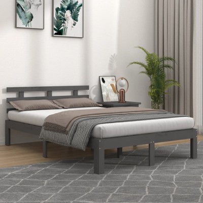 Bed frame, gray, 150x200cm,...