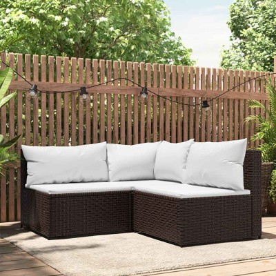 Garden set with cushions, 3...