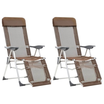 Camping chairs with legs, 2...