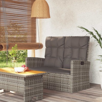 Garden bench with cushions,...