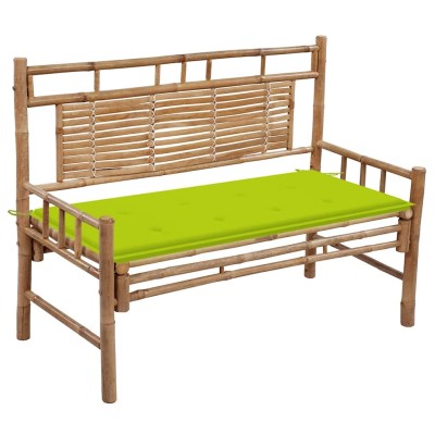 Garden bench with cushion,...