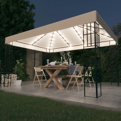 Gazebo with LED lights,...