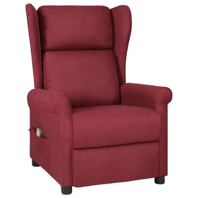 Massage chair, red wine...