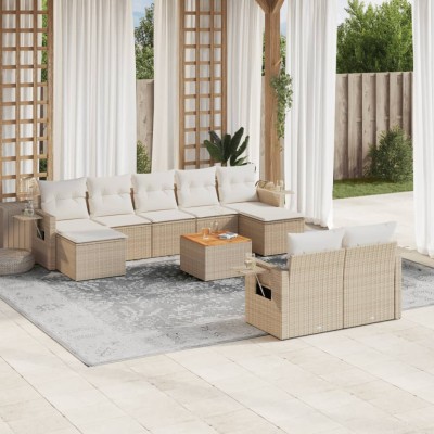Sofa set with cushions, 10...