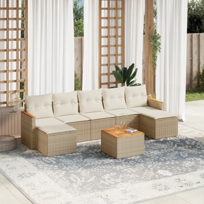 Sofa set with cushions, 8...