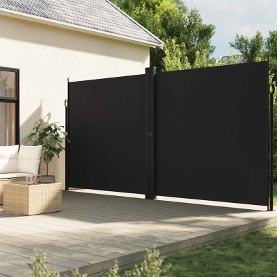Retractable side awning,...