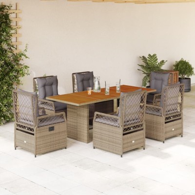 Garden set with cushions, 7...