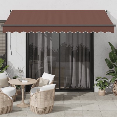 Manual retractable awning,...