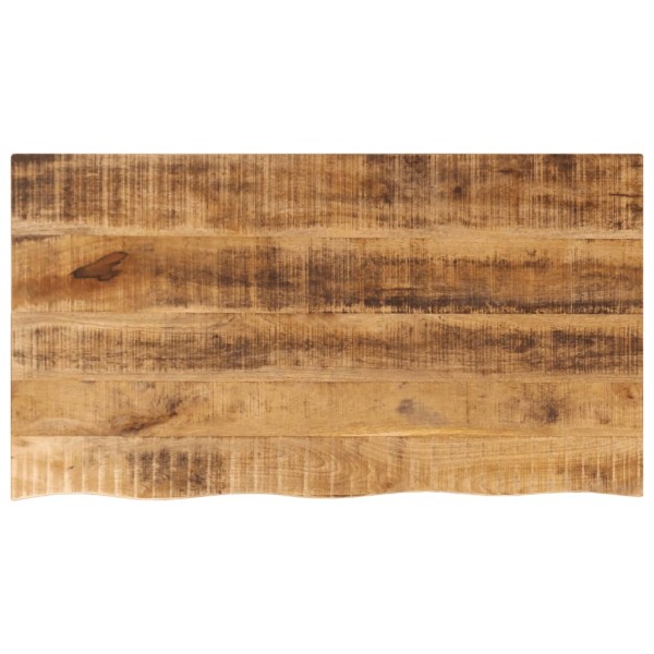 Tabletop, 100x60x3.8cm, solid mango, with live edge