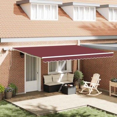 Manual retractable awning...