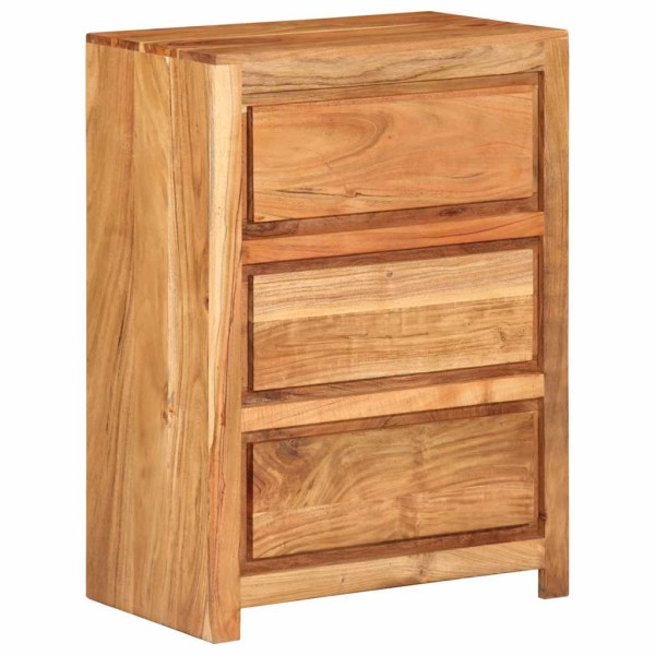 Cabinet with drawers, 55x33x75cm, solid acacia wood