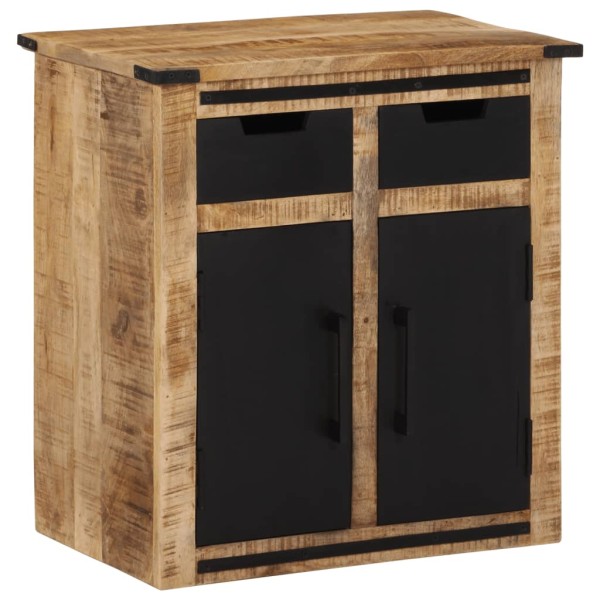 Side cabinet with 2 drawers, 55x35x60cm, solid mango
