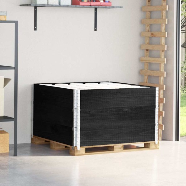 Tray edges, 3 pcs., black, 100x100cm, solid pine