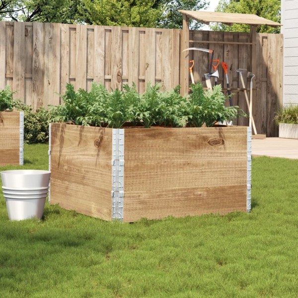 Garden bed, 100x100cm, solid pine wood