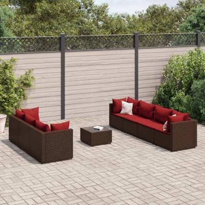 Garden set with cushions, 8...