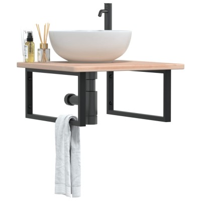 Washbasin shelf, steel and...