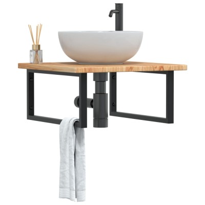 Washbasin shelf, steel and...