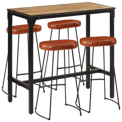 Bar set, 5 pieces, solid...