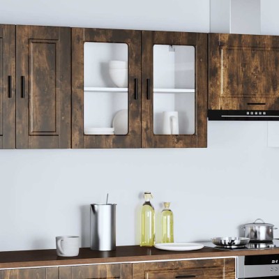 Kitchen cabinet with glass...
