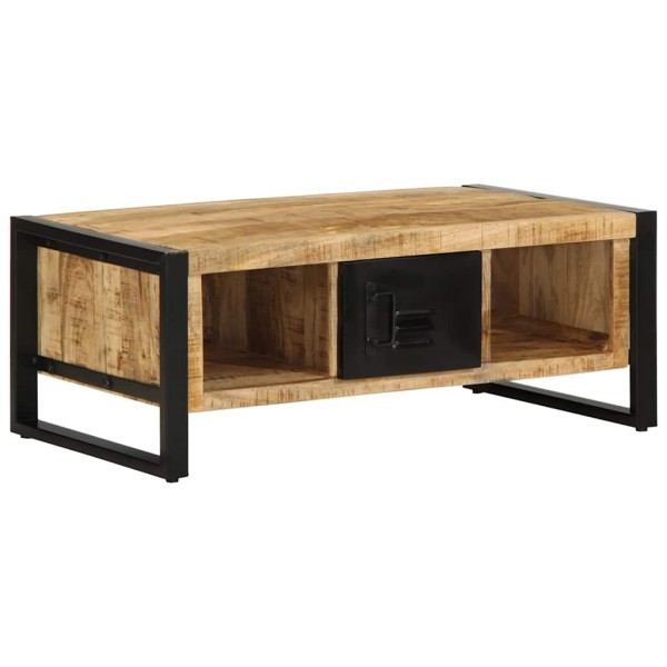 Coffee table 90x50x36 cm Massive Rough Wood Mango