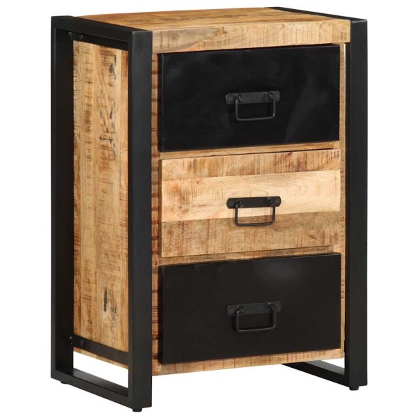 Drawer cabinet 50x35x70 cm Solid Rough Wood Mango