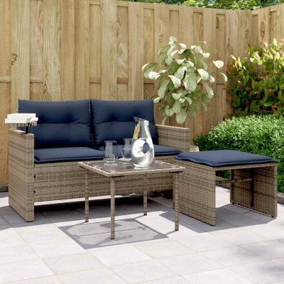 3-piece garden sofa set...