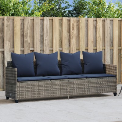 Sun lounger with cushions,...