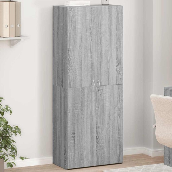 File cabinet, gray, Sonoma, 60x32x153cm, engineered wood
