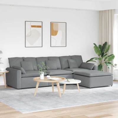 Modular sofa with footrest...