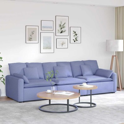 Modular sofa with cushions,...