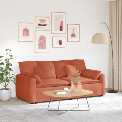 Modular sofa with cushions,...
