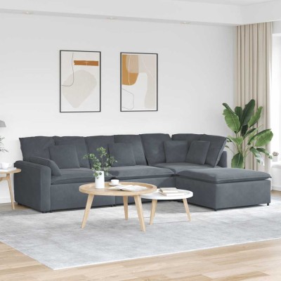 Modular sofa with footrest...