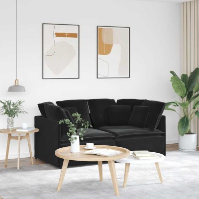 Modular sofa with cushions,...