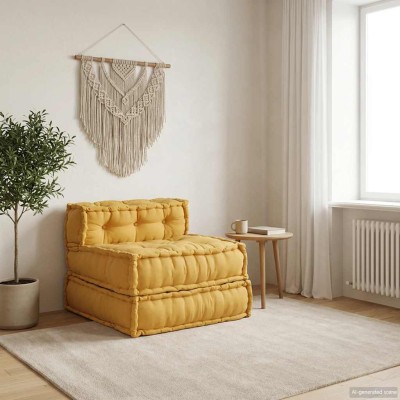 Modular sofa, yellow,...