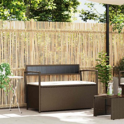 Garden bench with cushion,...