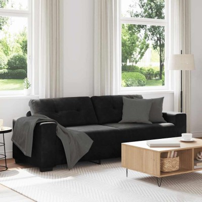 Three-seater sofa, black,...