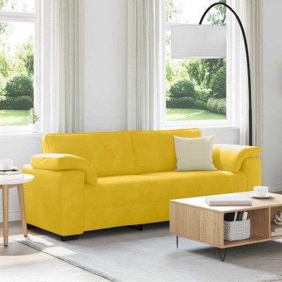Three-seater sofa, yellow,...