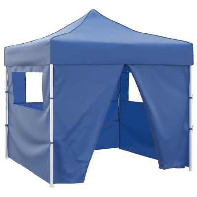 Folding pavilion, blue, 3 x...