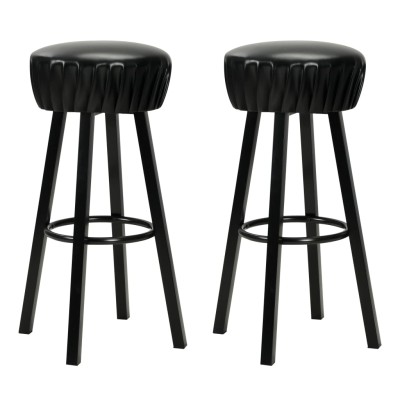 Bar stools, 2 pcs., black...