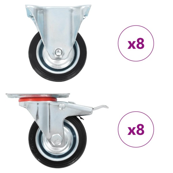 Wheels, 16 units, 75mm