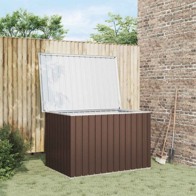 Garden storage box, brown,...