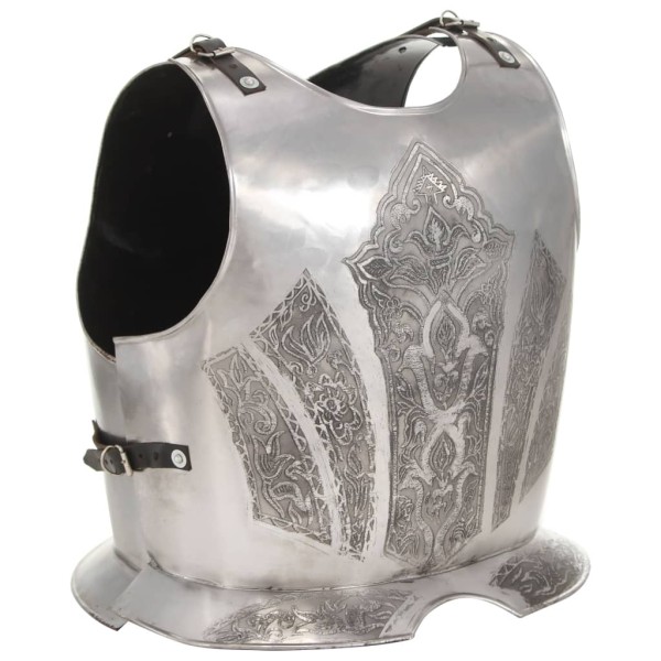 Knight's armor, silver, steel, antique replica