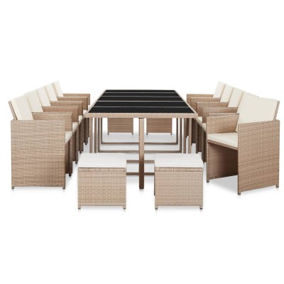 Dining set with pillows, 15...