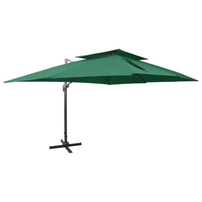 Canopy umbrella with double...
